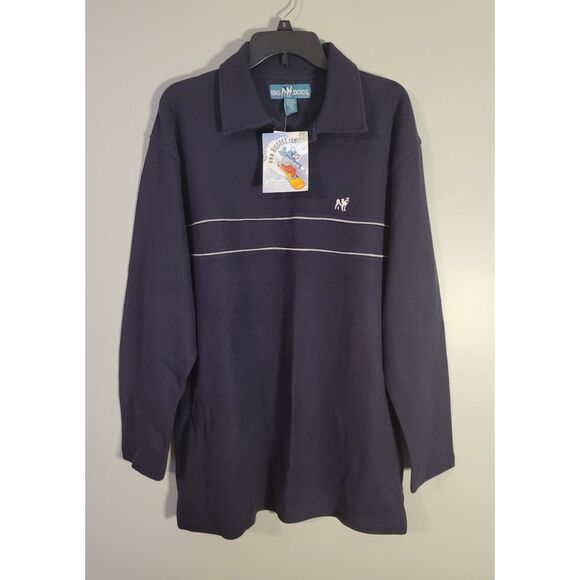 Big Dogs Vintage 90's Y2K NWT Mens 2-Button Pullover Size L - Picture 1 of 5